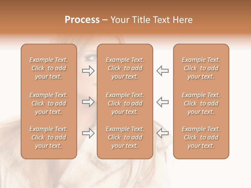 Portrait Young Hair PowerPoint Template