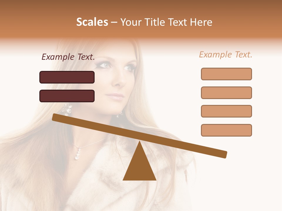 Portrait Young Hair PowerPoint Template