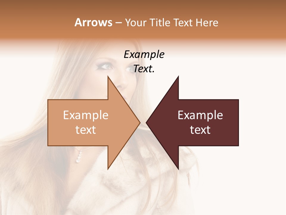 Portrait Young Hair PowerPoint Template