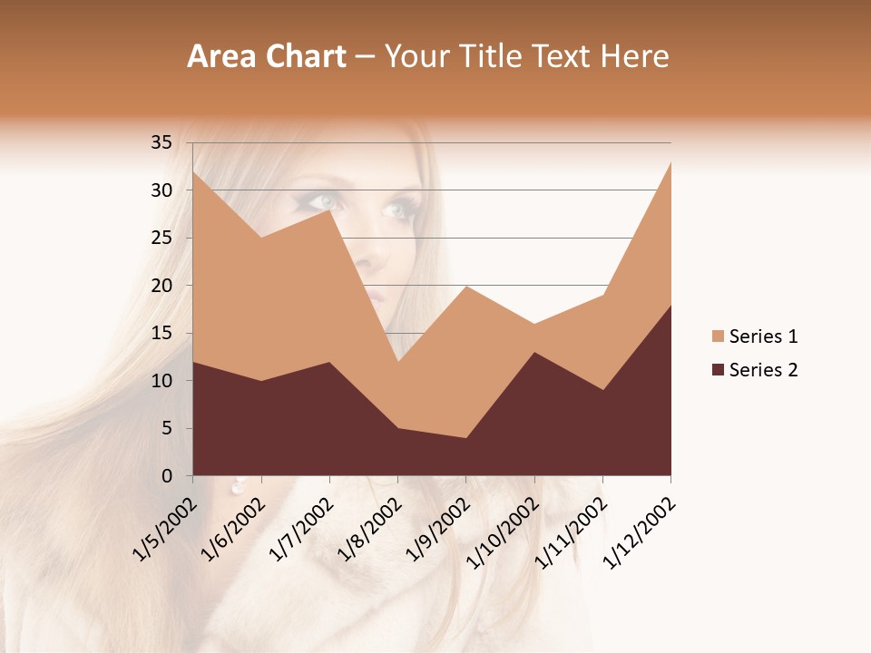 Portrait Young Hair PowerPoint Template
