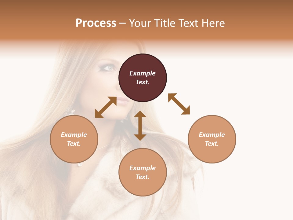 Portrait Young Hair PowerPoint Template