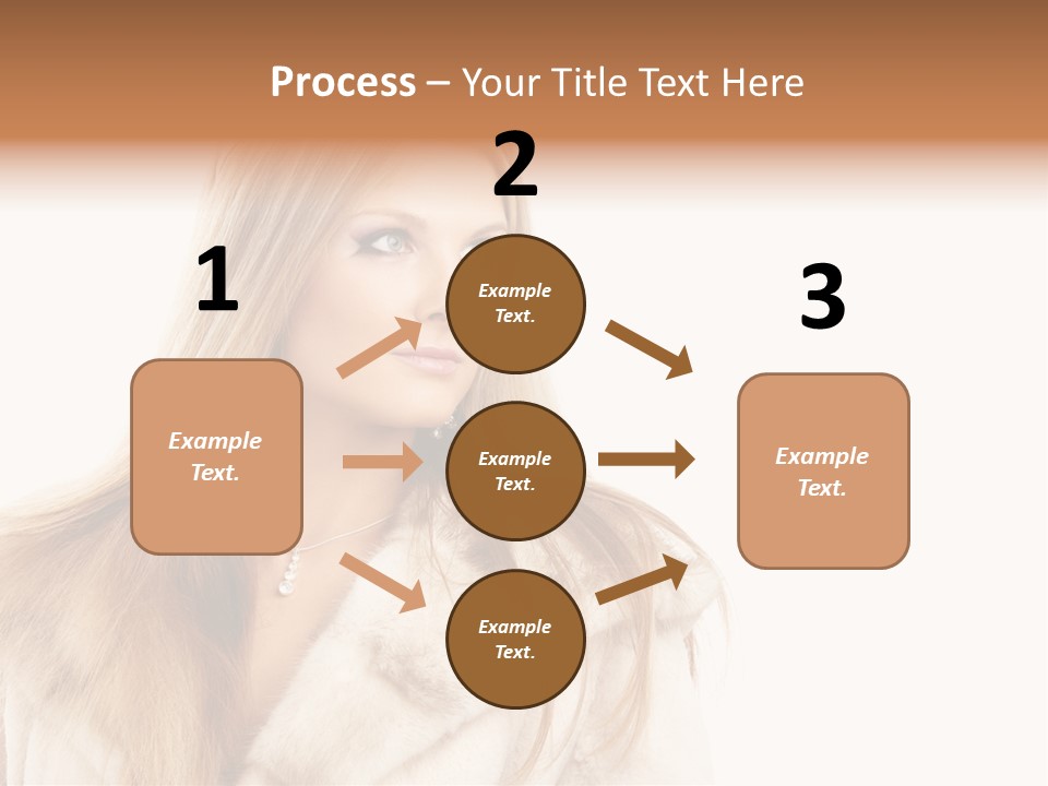 Portrait Young Hair PowerPoint Template