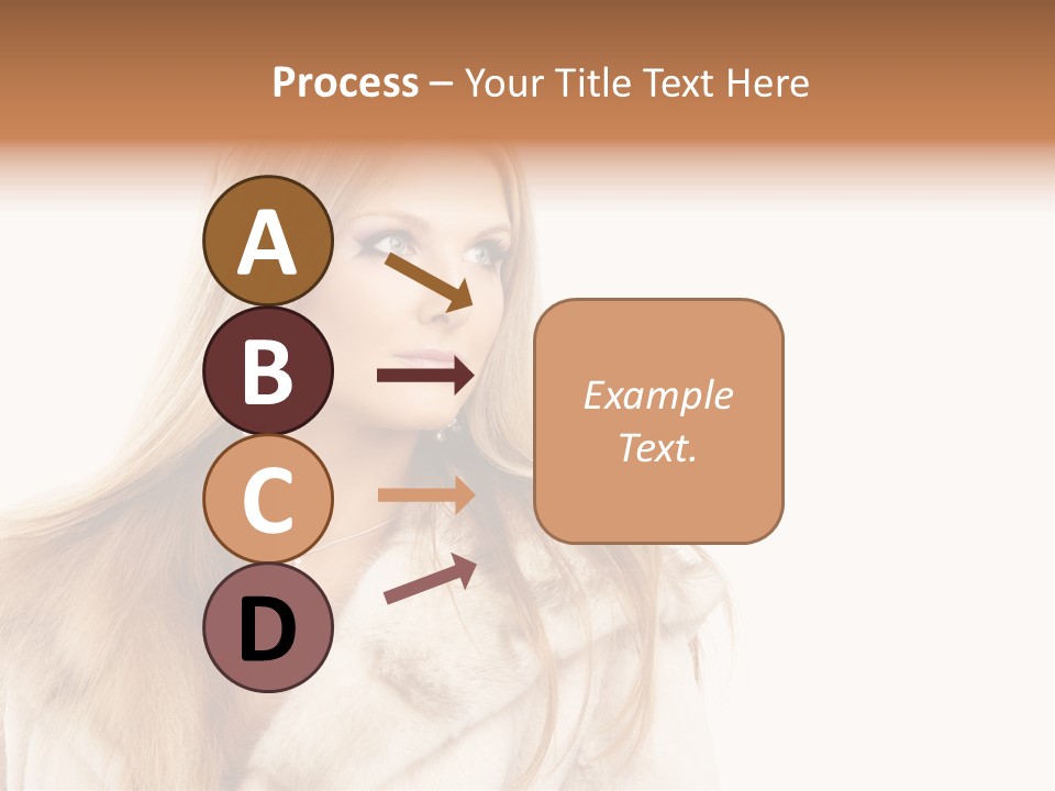 Portrait Young Hair PowerPoint Template