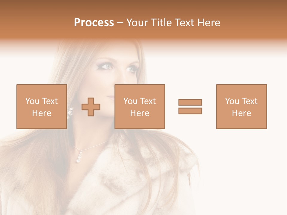 Portrait Young Hair PowerPoint Template