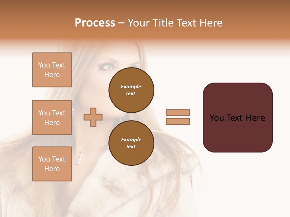Portrait Young Hair PowerPoint Template