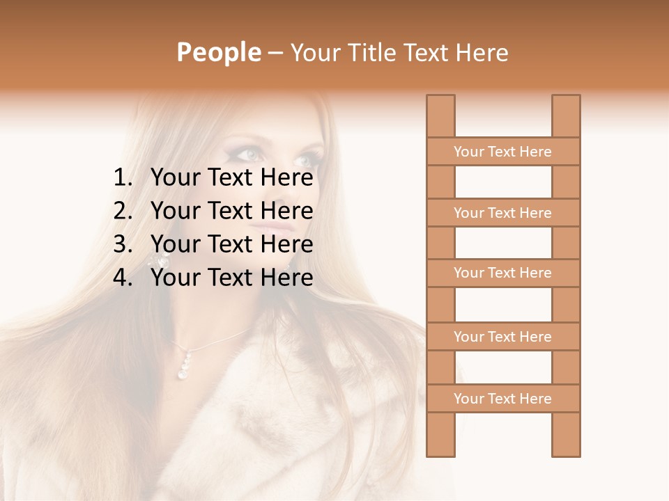 Portrait Young Hair PowerPoint Template