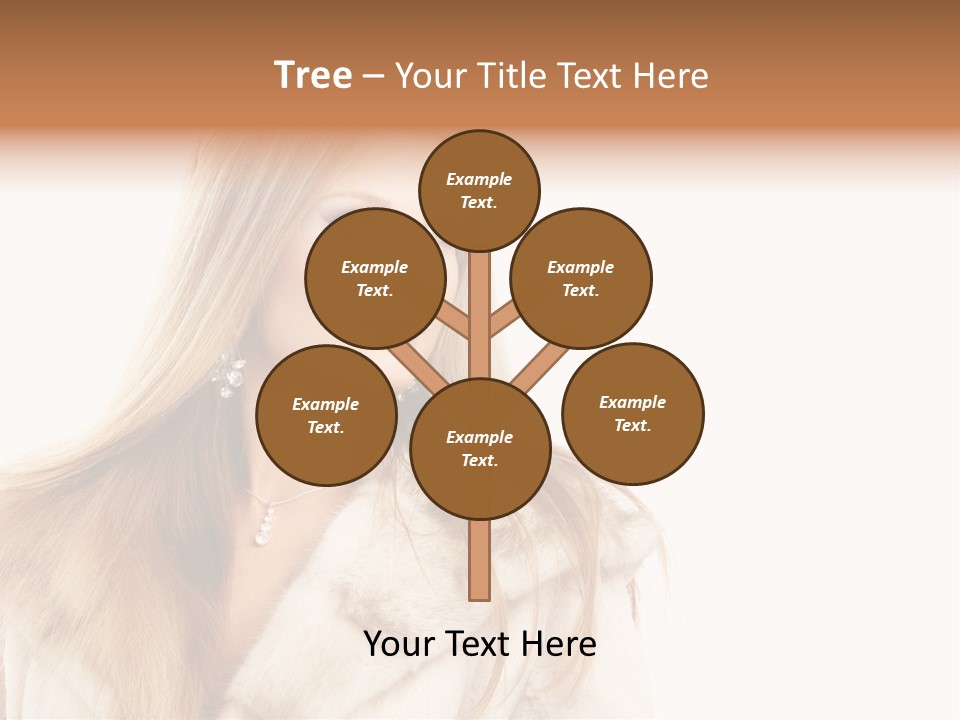 Portrait Young Hair PowerPoint Template