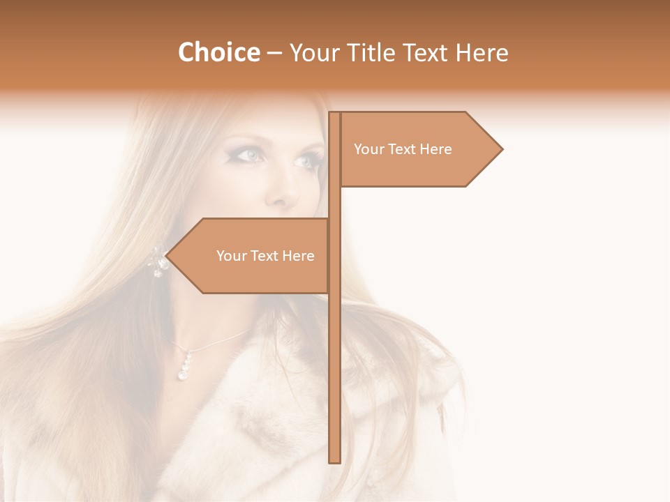 Portrait Young Hair PowerPoint Template