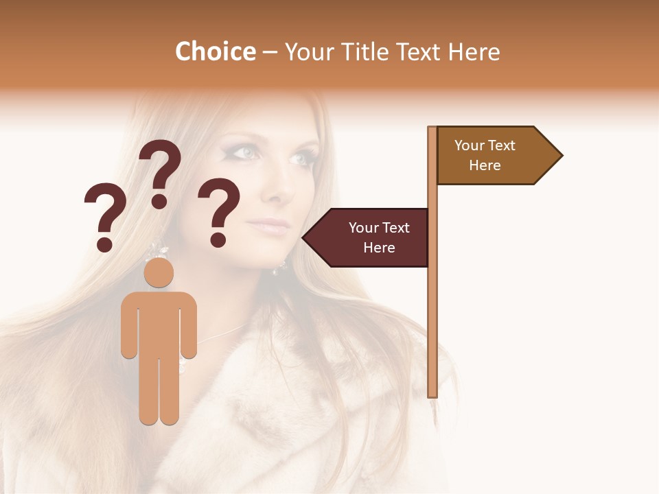 Portrait Young Hair PowerPoint Template