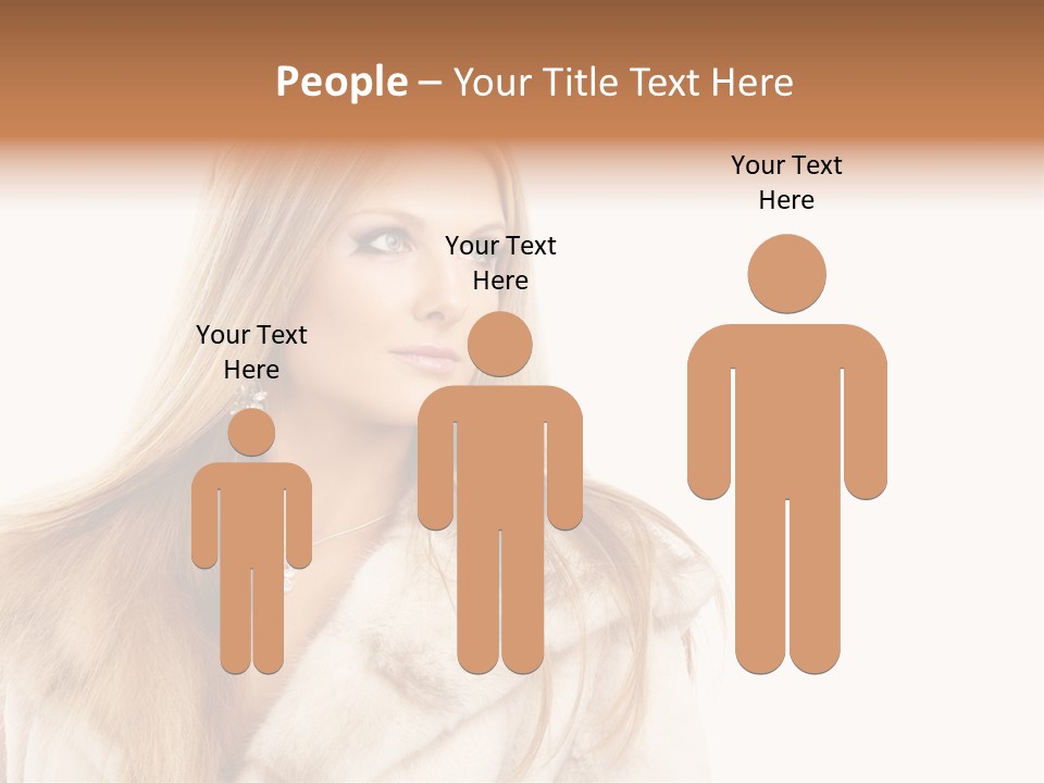 Portrait Young Hair PowerPoint Template