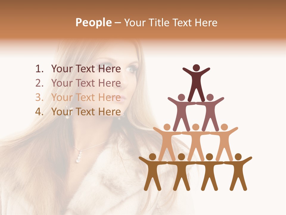 Portrait Young Hair PowerPoint Template