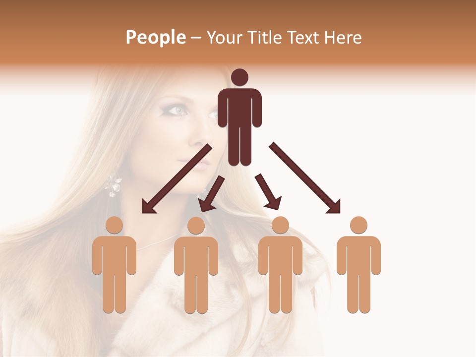 Portrait Young Hair PowerPoint Template