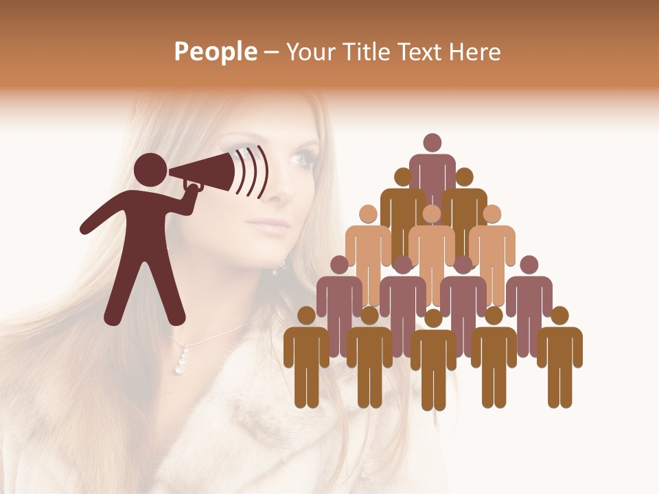 Portrait Young Hair PowerPoint Template