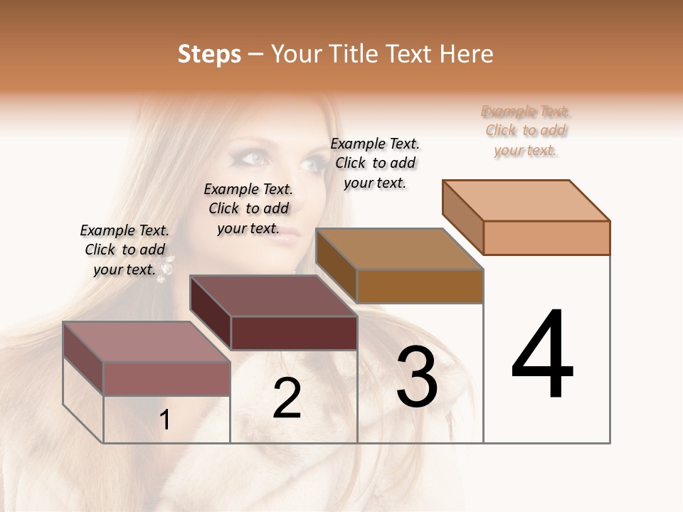 Portrait Young Hair PowerPoint Template