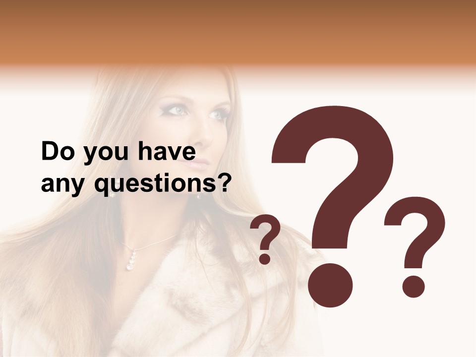 Portrait Young Hair PowerPoint Template