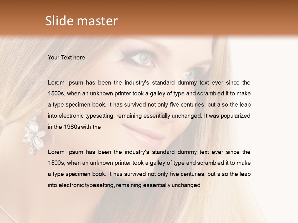 One Fashion Human PowerPoint Template