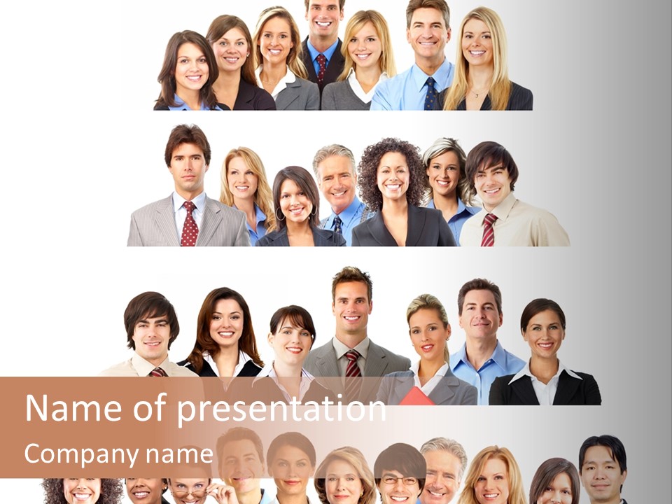 Person Team Happy PowerPoint Template