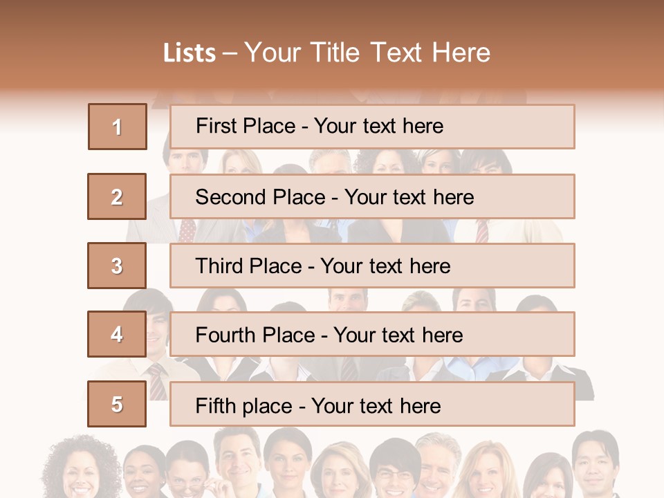 Person Team Happy PowerPoint Template