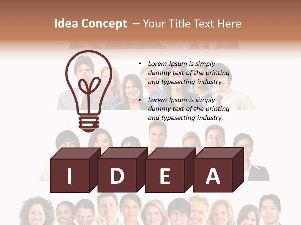 Person Team Happy PowerPoint Template