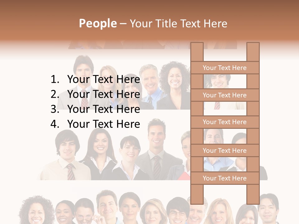 Person Team Happy PowerPoint Template