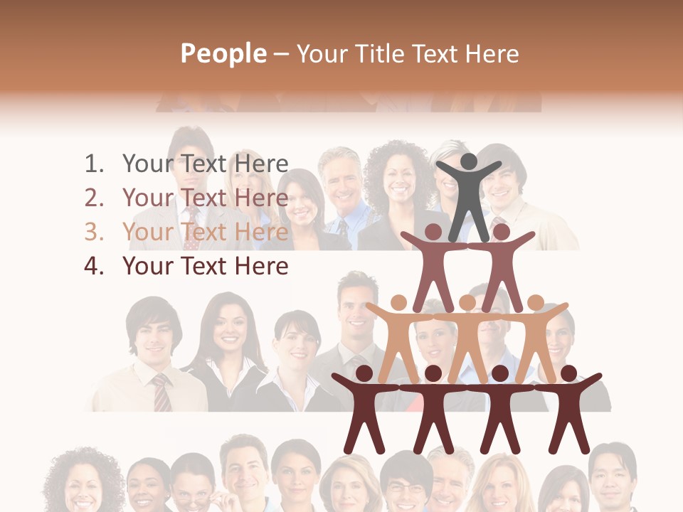 Person Team Happy PowerPoint Template