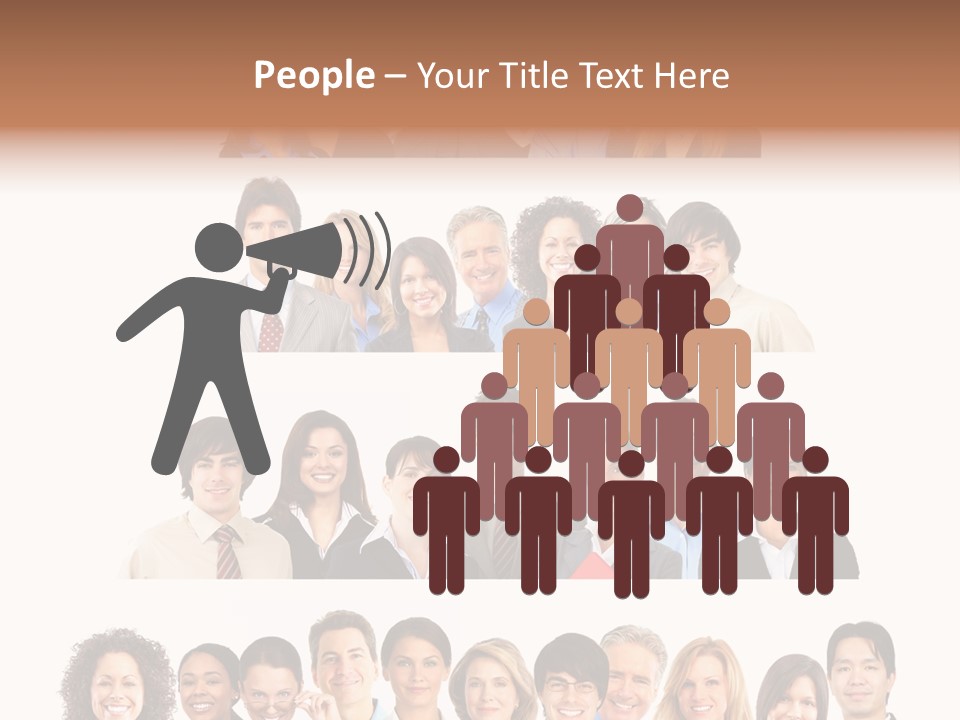 Person Team Happy PowerPoint Template