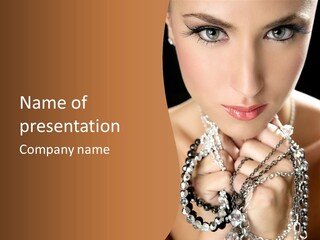 Bright Young Necklace PowerPoint Template