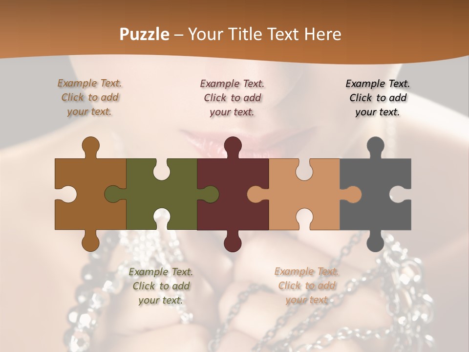 Bright Young Necklace PowerPoint Template