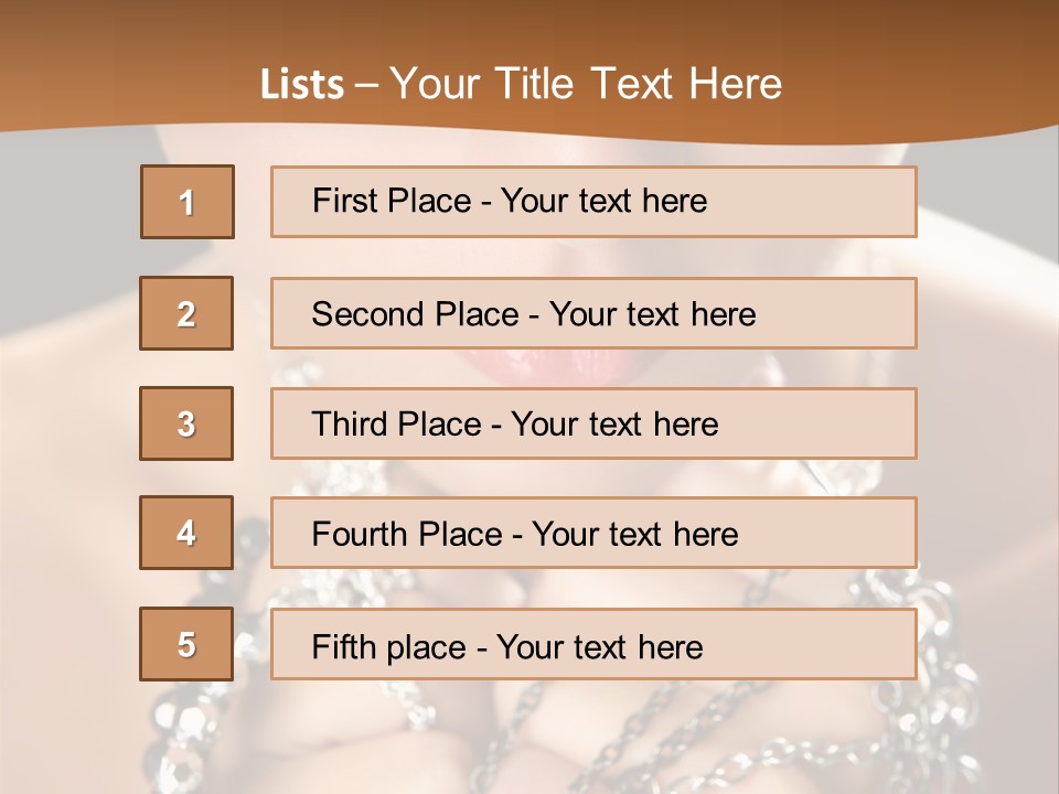 Bright Young Necklace PowerPoint Template