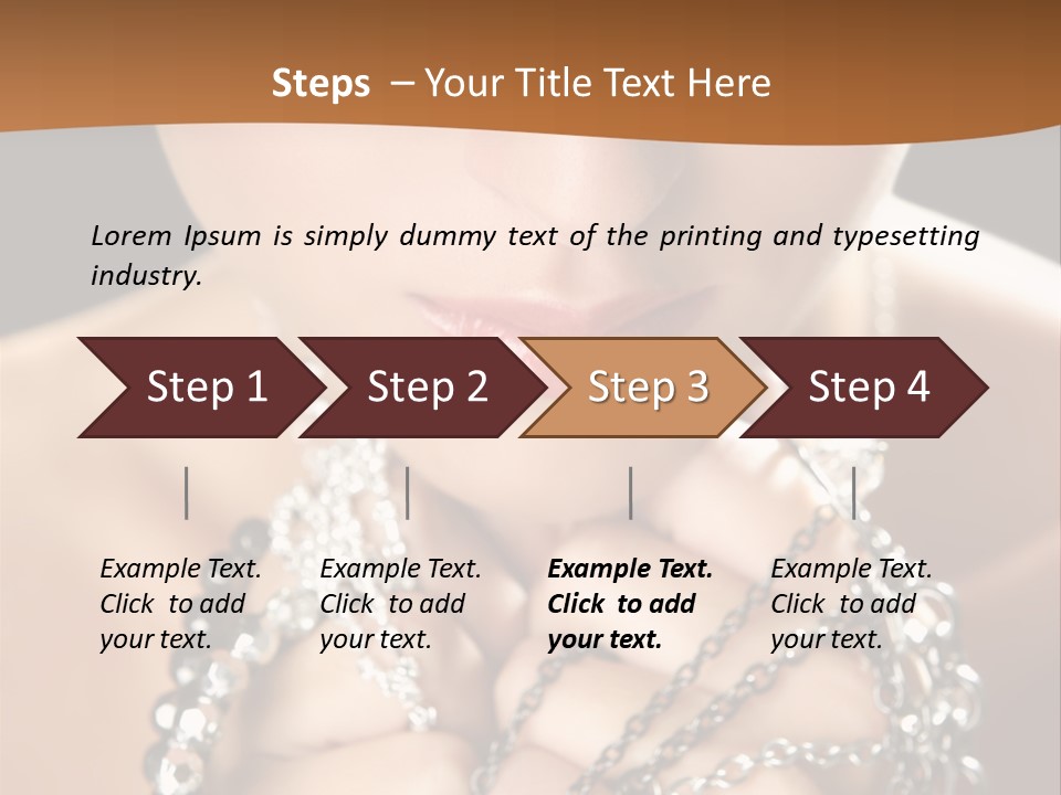 Bright Young Necklace PowerPoint Template