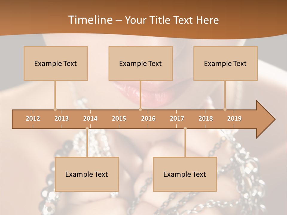 Bright Young Necklace PowerPoint Template