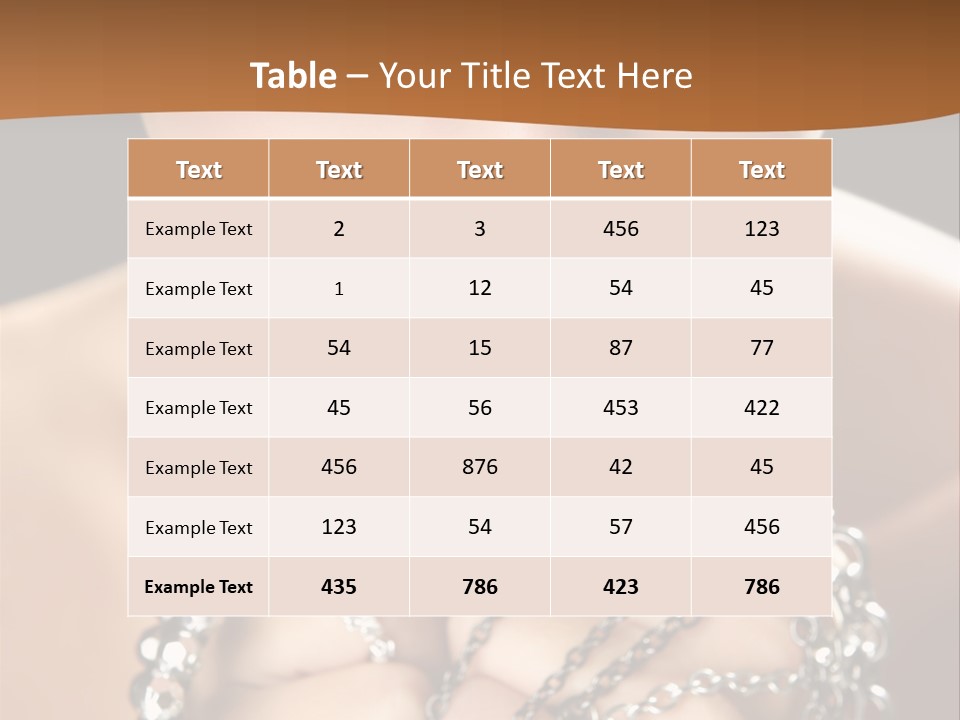 Bright Young Necklace PowerPoint Template