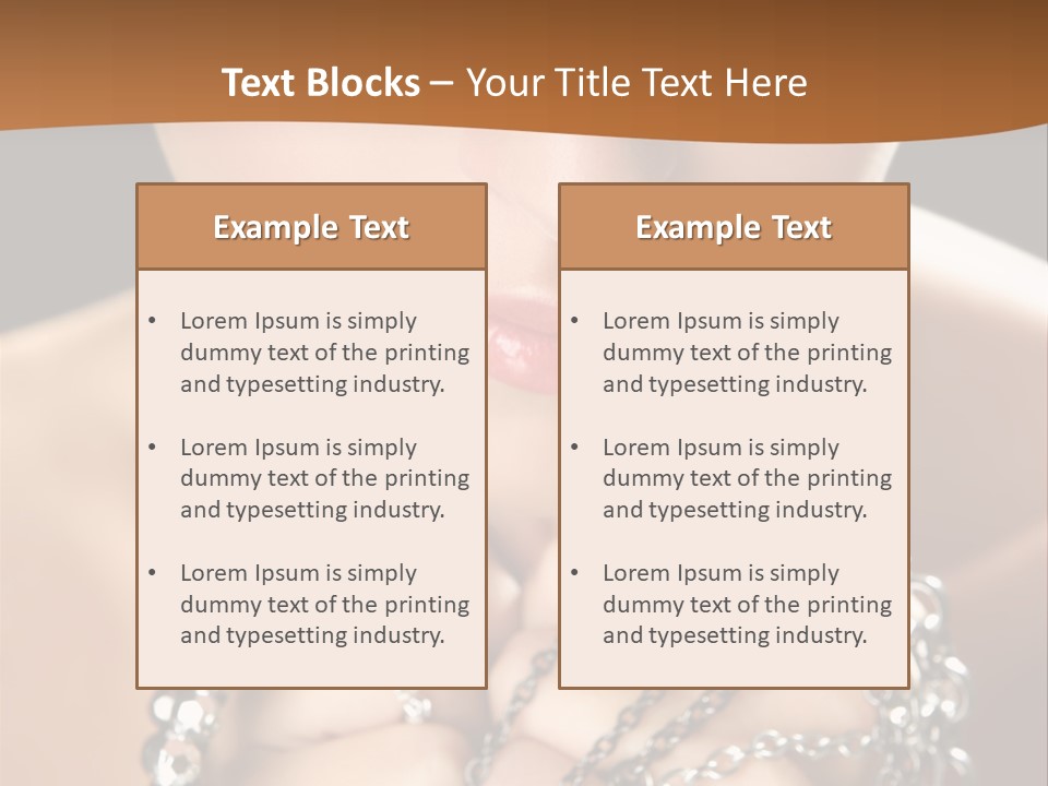 Bright Young Necklace PowerPoint Template