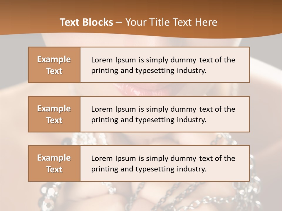 Bright Young Necklace PowerPoint Template