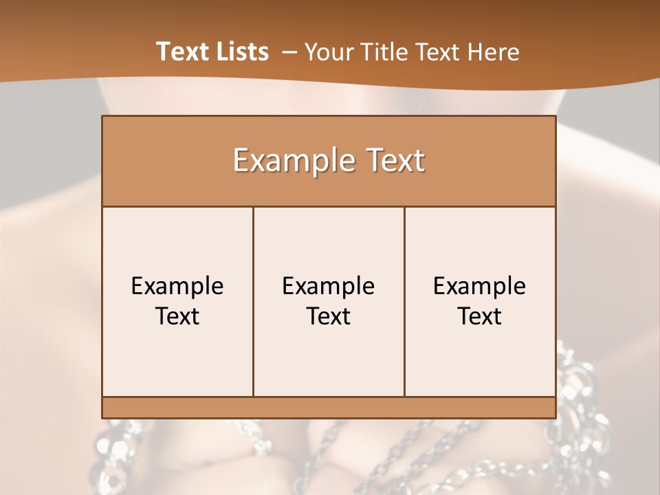 Bright Young Necklace PowerPoint Template