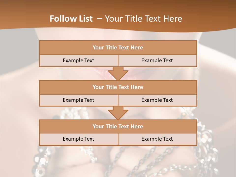 Bright Young Necklace PowerPoint Template