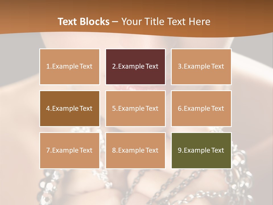 Bright Young Necklace PowerPoint Template