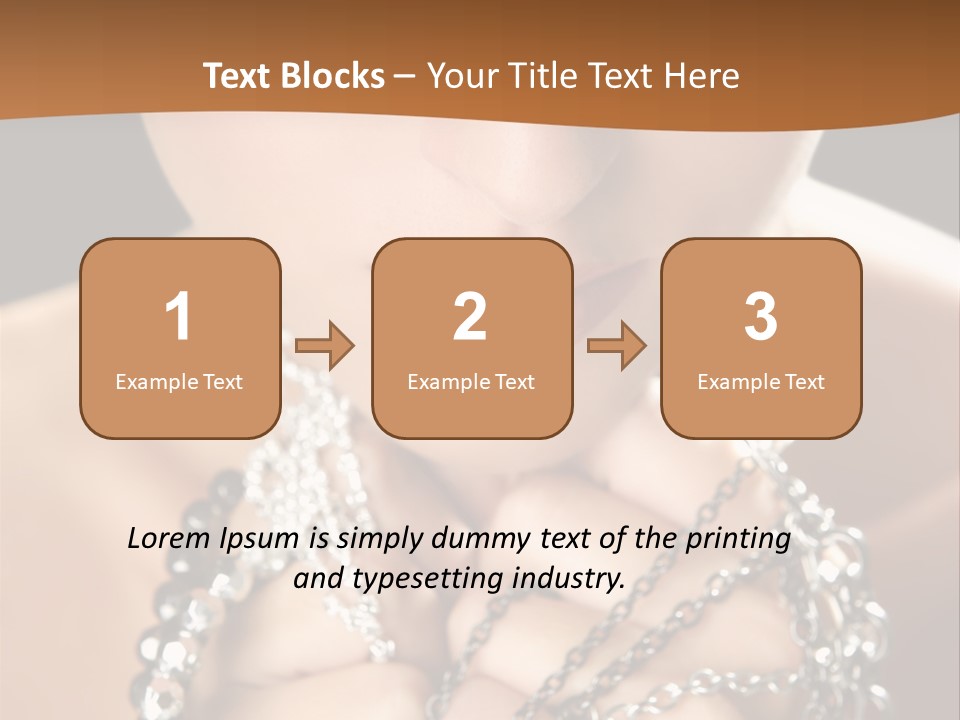 Bright Young Necklace PowerPoint Template