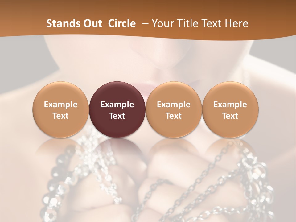 Bright Young Necklace PowerPoint Template