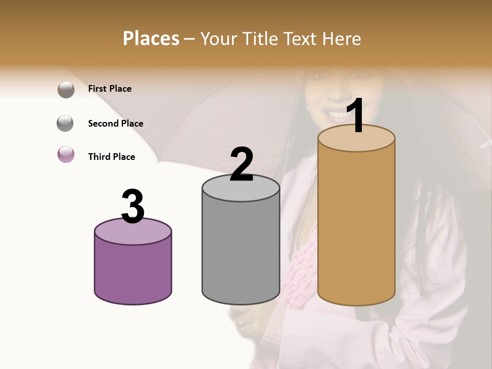 Happy Female Fashion Pretty PowerPoint Template