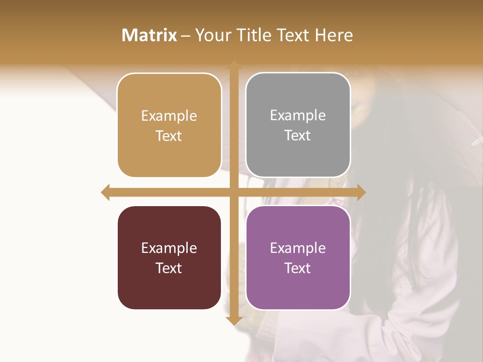 Happy Female Fashion Pretty PowerPoint Template