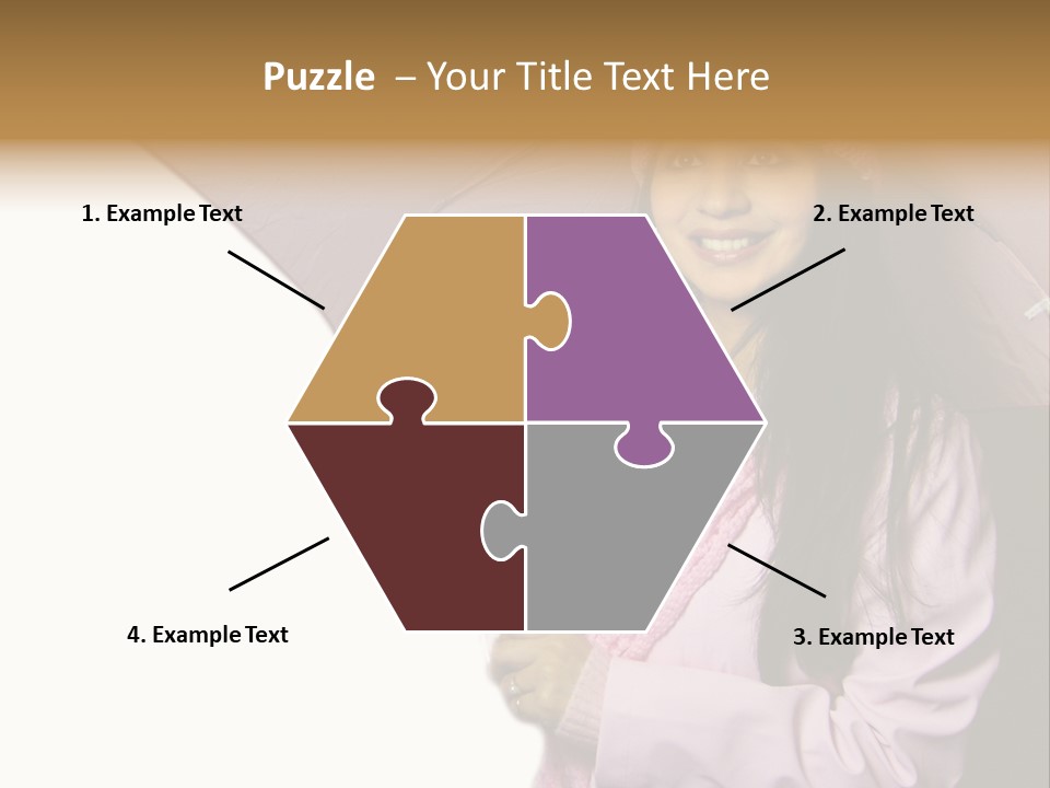 Happy Female Fashion Pretty PowerPoint Template