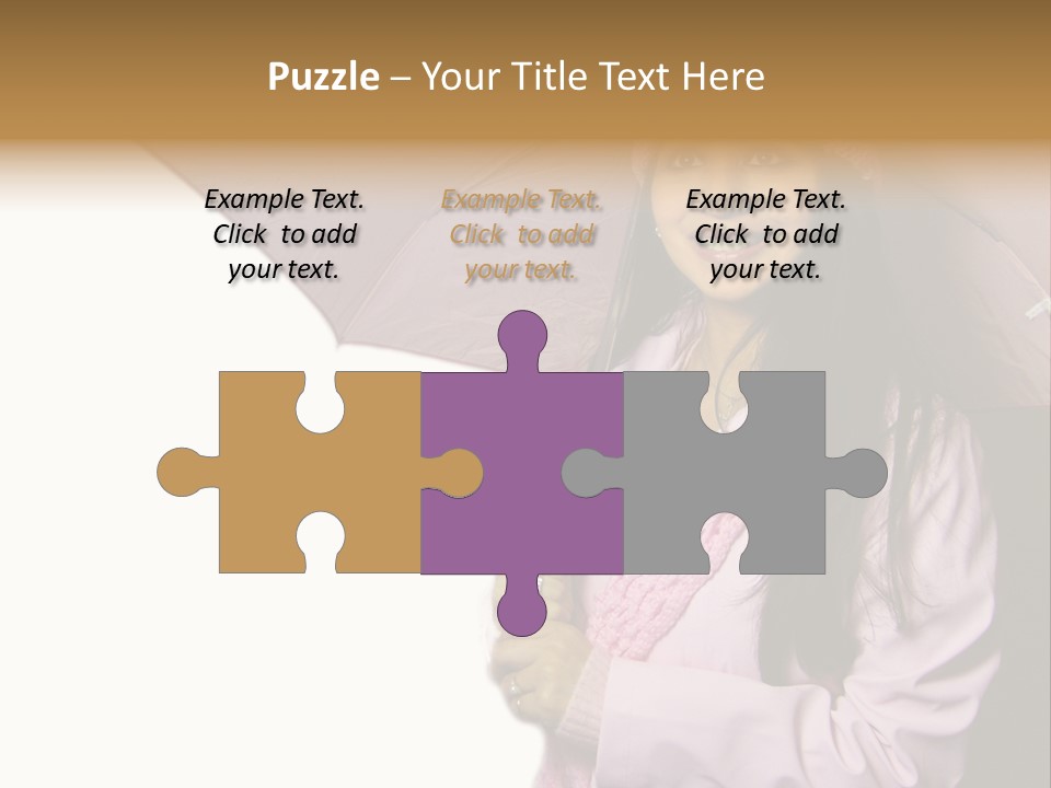 Happy Female Fashion Pretty PowerPoint Template