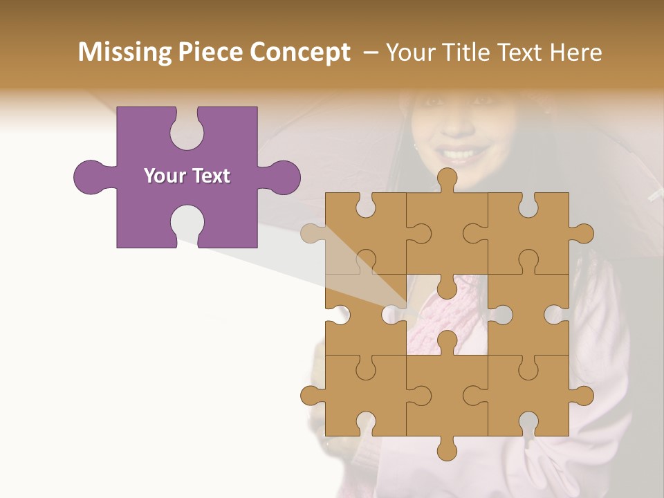 Happy Female Fashion Pretty PowerPoint Template