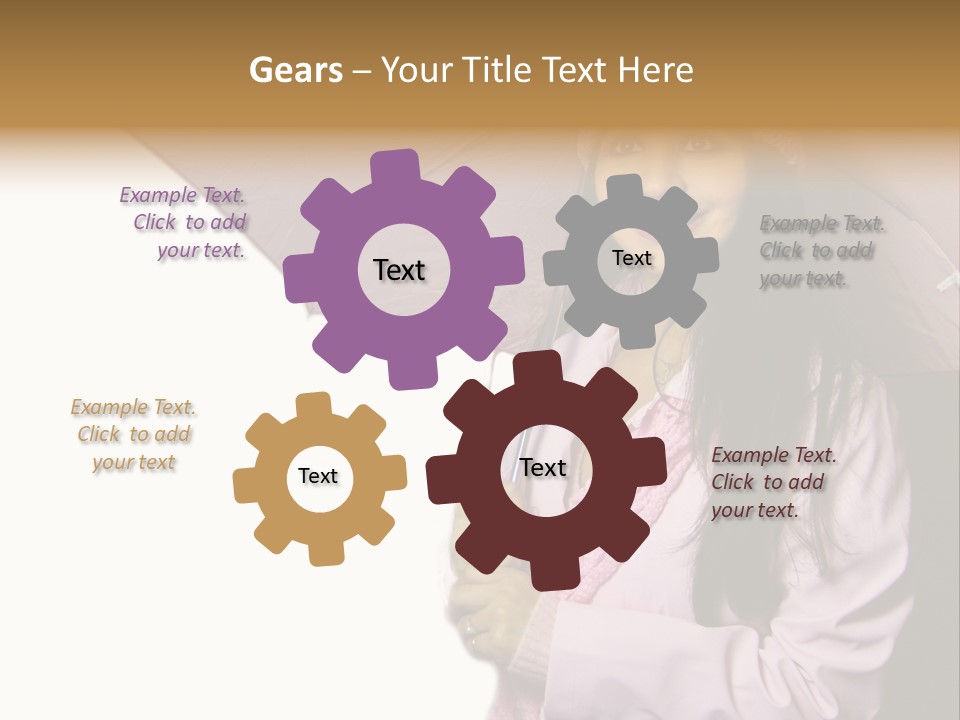 Happy Female Fashion Pretty PowerPoint Template