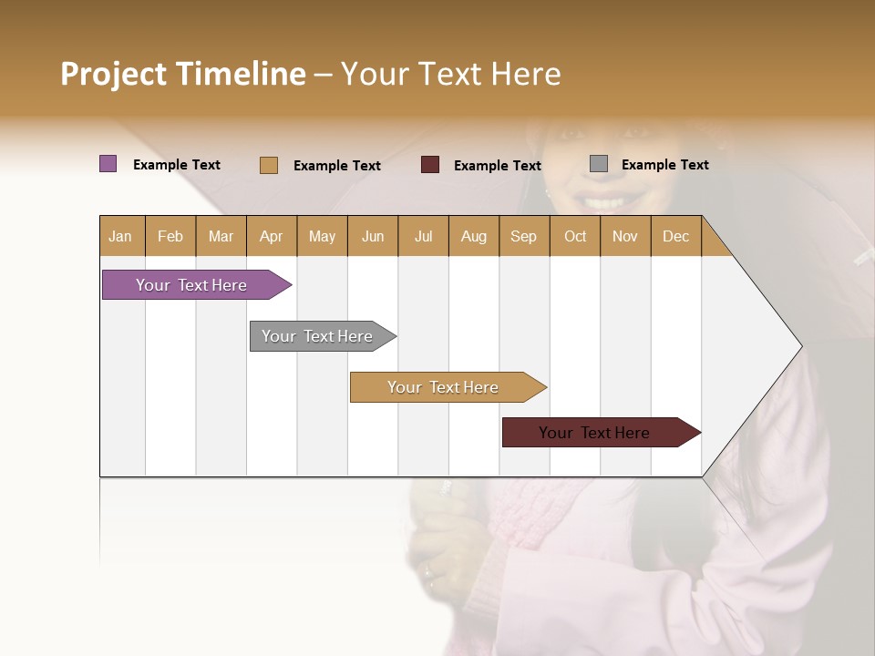 Happy Female Fashion Pretty PowerPoint Template