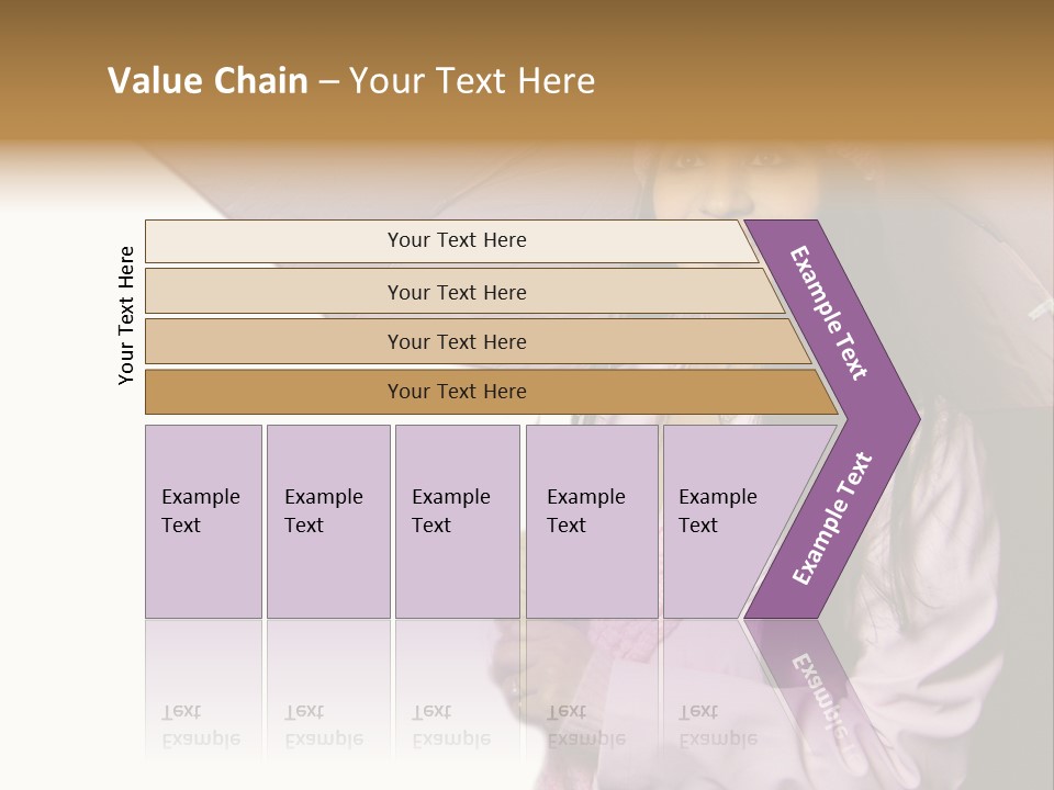 Happy Female Fashion Pretty PowerPoint Template