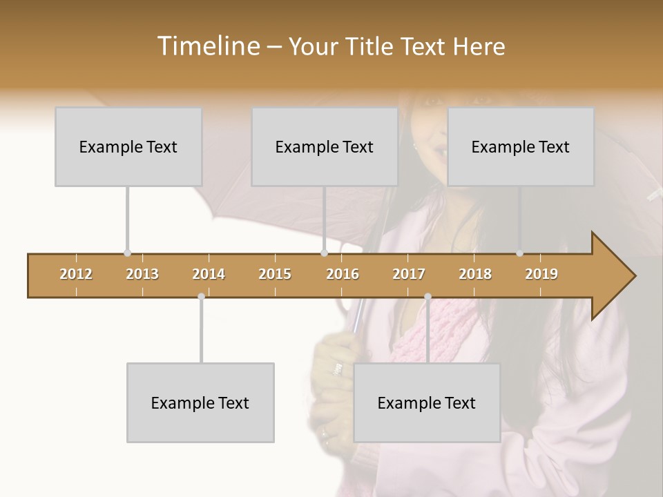 Happy Female Fashion Pretty PowerPoint Template