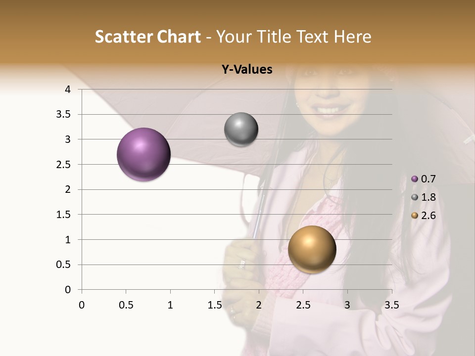 Happy Female Fashion Pretty PowerPoint Template