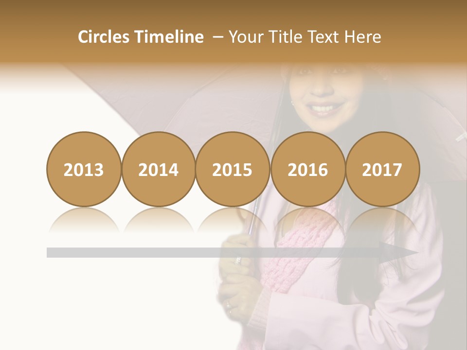 Happy Female Fashion Pretty PowerPoint Template